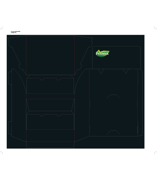 Teställ, Pickwick, 25-pack, Svart